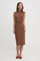 Šaty Lauren Ralph Lauren 250881973 hnědá AW24