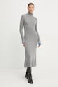 Pinko sukienka wełniana 104470.A278 szary AW24