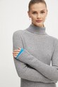 Вовняна сукня Pinko сірий 104470.A278