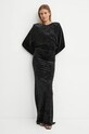 Velurové šaty Pinko černá 104497.A29L