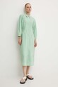 Day Birger et Mikkelsen rochie Laurie - Daily Classic Stripe RD DAY65243267 verde AW24