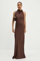 Šaty Rotate Lace Maxi Dress hnědá 1126972910