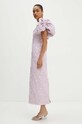 Šaty Rotate Jacquard růžová 1127671433