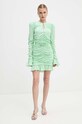 Rotate rochie Mini Rose Belt Dress 1127802981 verde AW24