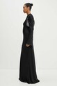 Rotate rochie Satin Maxi Dress 112836100 negru AW24