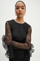 Rotate vestito Shiny Mini Flounce Dress 112947100