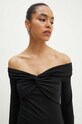 Рокля Rotate Off Shoulder Dress черен 113026100