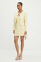 Φόρεμα Rotate Boucle Dress 1130781895 κίτρινο AW24