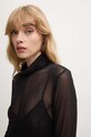 Remain rochie Maxi Mesh Dress 501947100 negru AW24