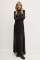 Šaty Remain Maxi Mesh Dress čierna 501947100