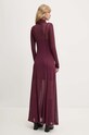 Oblečenie Šaty Remain Maxi Mesh Dress 5019472694 burgundské