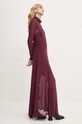 Šaty Remain Maxi Mesh Dress burgundské 5019472694