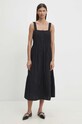 Pamučna haljina Levi's A8649 crna AW24