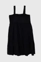 Βαμβακερό φόρεμα Levi's μαύρο