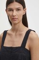 Pamučna haljina Levi's A8649 crna