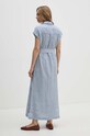 Pepe Jeans sukienka lniana MAYA PL953555 niebieski AW24