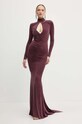 Elisabetta Franchi rochie AB61646E2 burgundia AW24