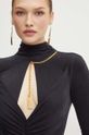 Šaty Elisabetta Franchi AB61646E2 čierna