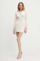 Haljina Elisabetta Franchi AB67646E2 bež AW24