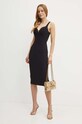 Φόρεμα Elisabetta Franchi AB71146E2 μαύρο AW24