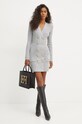 Elisabetta Franchi rochie din amestec de lana AM08S46E2 gri AW24