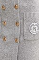 Elisabetta Franchi rochie din amestec de lana AM08S46E2 gri