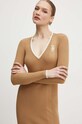 Φόρεμα Elisabetta Franchi μπεζ AM09M46E2