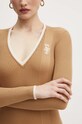 Φόρεμα Elisabetta Franchi AM09M46E2 μπεζ