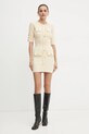 Elisabetta Franchi sukienka AM92B46E2 beżowy AW24