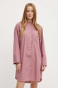 Хлопковое платье MAX&Co. 2426226031200 розовый AW24