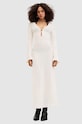 AllSaints rochie KARMA MAXI maxi alb W021DA