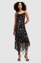 Šaty AllSaints CHARLOTTE KORA midi černá W035DA