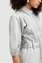 Îmbrăcăminte AllSaints rochie din bumbac OSA DENIM W080DA argintiu