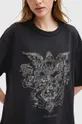 AllSaints t-shirt bawełniany COVENANT EMB szary