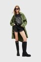 AllSaints tricou din bumbac COVENANT EMB W119JA gri