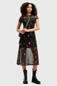 AllSaints ruha HANNA KORA SS fekete W164DA