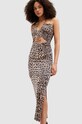 AllSaints sukienka AMAYA LEPPO casual multicolor W166DA