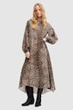 AllSaints rochie JANE LEPPO maxi multicolor W177DA