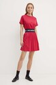 Karl Lagerfeld vestito in cotone 245W1351 rosa AW24