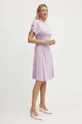 Victoria Beckham sukienka fioletowy