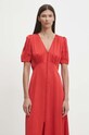 The Kooples sukienka czerwony FROB29043K