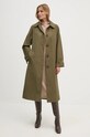 United Colors of Benetton rochie din amestec de lana 1235DV01T bej AW24