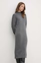 Φόρεμα από μείγμα μαλλιού United Colors of Benetton 1235DV01T γκρί AW24