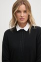 Volnena obleka United Colors of Benetton 1044DV01S črna