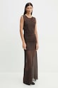 Gestuz rochie maxi maro 10909259
