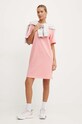 adidas rochie din bumbac Essentials IY4242 roz AW24