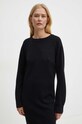 Armani Exchange sukienka z domieszką wełny czarny 6DYA1J.YME3Z