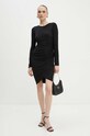 Armani Exchange rochie 6DYADA.YJEAZ negru AW24