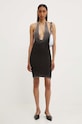 Diesel rochie din bumbac M-LARISA A14843.0PHAV negru AW24