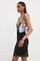 Diesel rochie din bumbac M-LARISA negru A14843.0PHAV